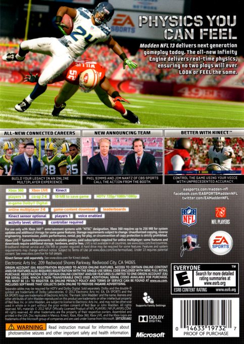 Madden NFL 13 - Dos