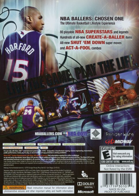 NBA Ballers : Chosen One - Dos