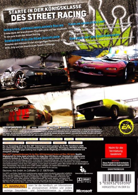 Need For Speed Prostreet - Dos