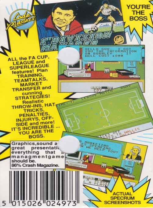 1st Division Manager - Dos