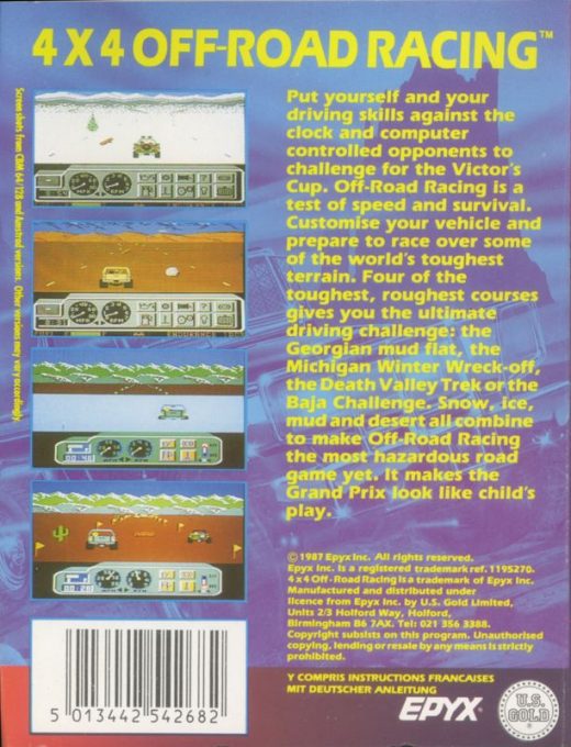 4x4 Off-road Racing - Dos