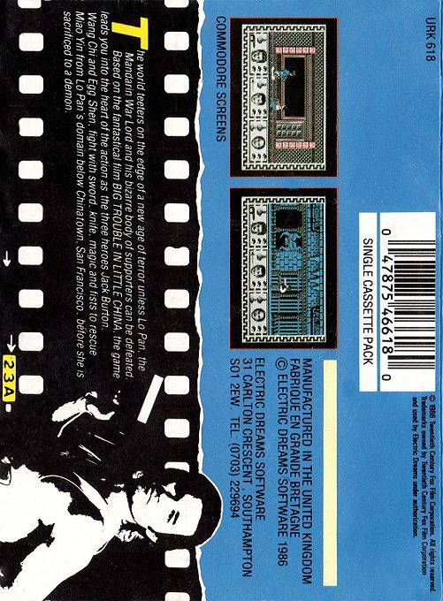 Big Trouble In Little China dos