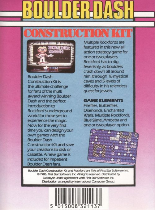 Boulder Dash Construction Kit dos