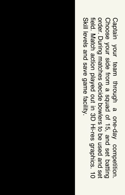 Cricket Captain (Allason Computing) dos