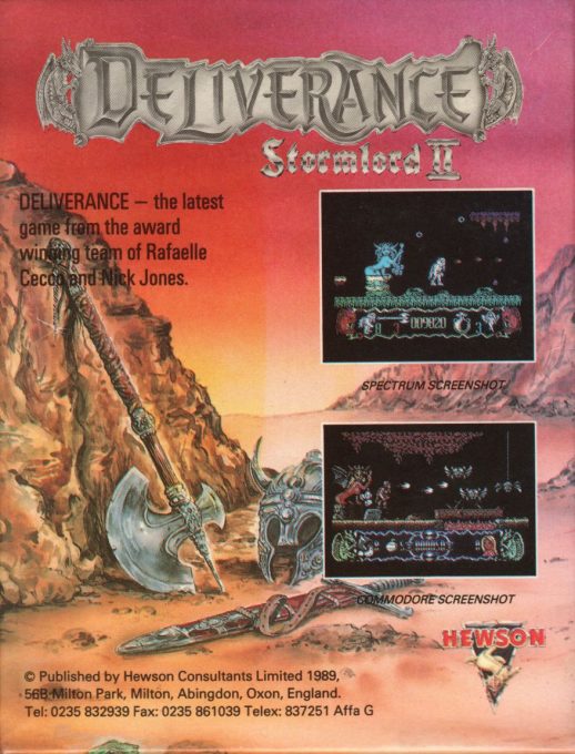 Deliverance - Stormlord 2 dos