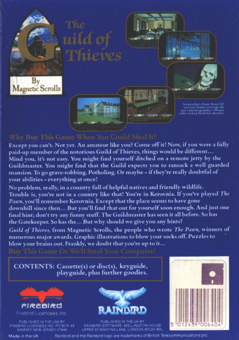 The Guild Of Thieves dos