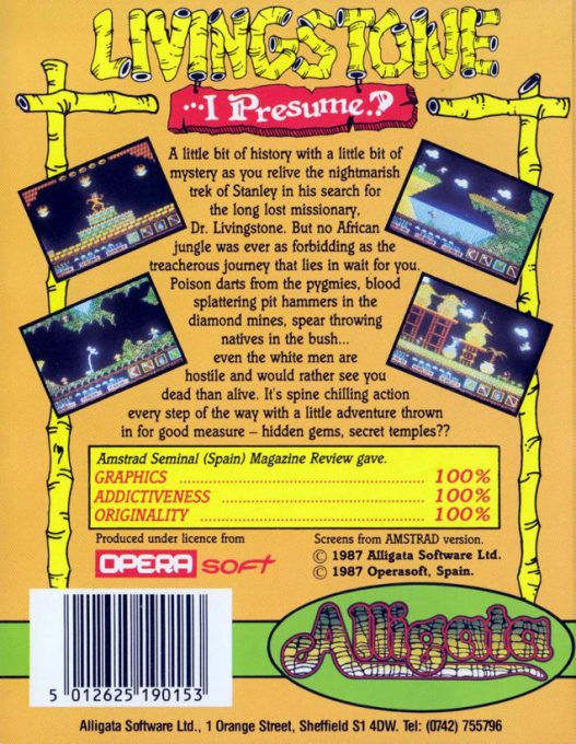 Livingstone, I Presume? dos