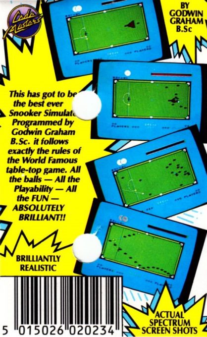 Professional Snooker Simulator dos