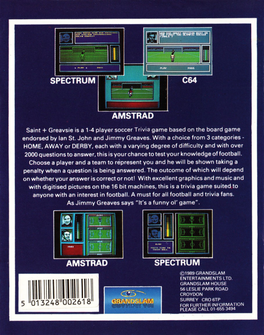 Saint And Greavsie dos