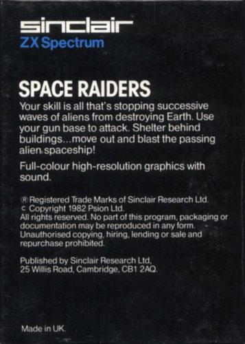 Space Raiders dos