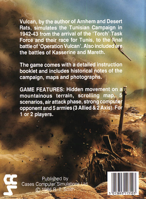 Vulcan - The Tunisian Campaign dos