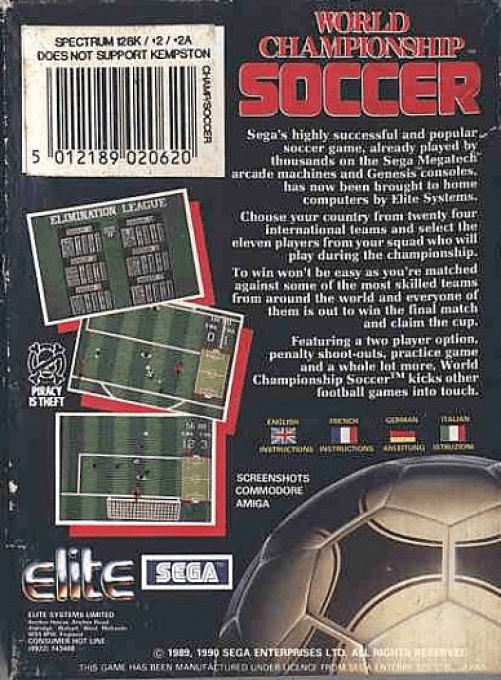 World Championship Soccer dos