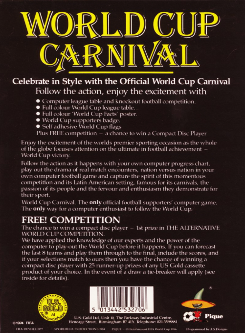 World Cup Carnival - Mexico '86 dos