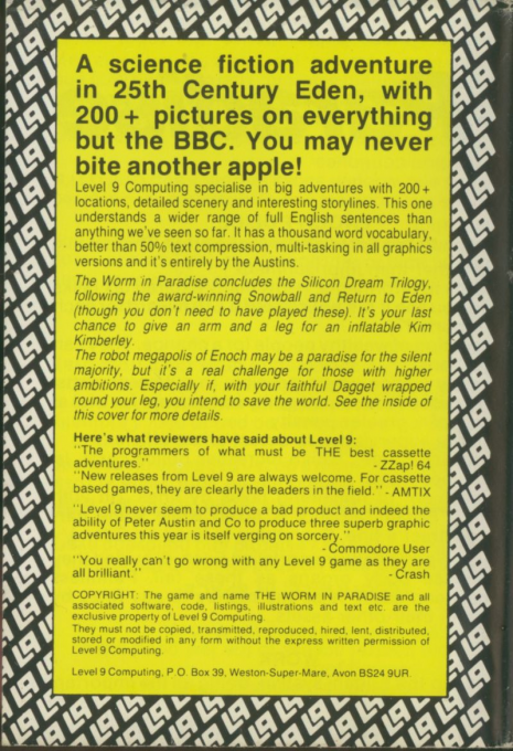 The Worm In Paradise dos