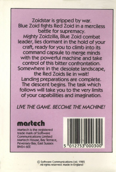 Zoids - The Battle Begins dos