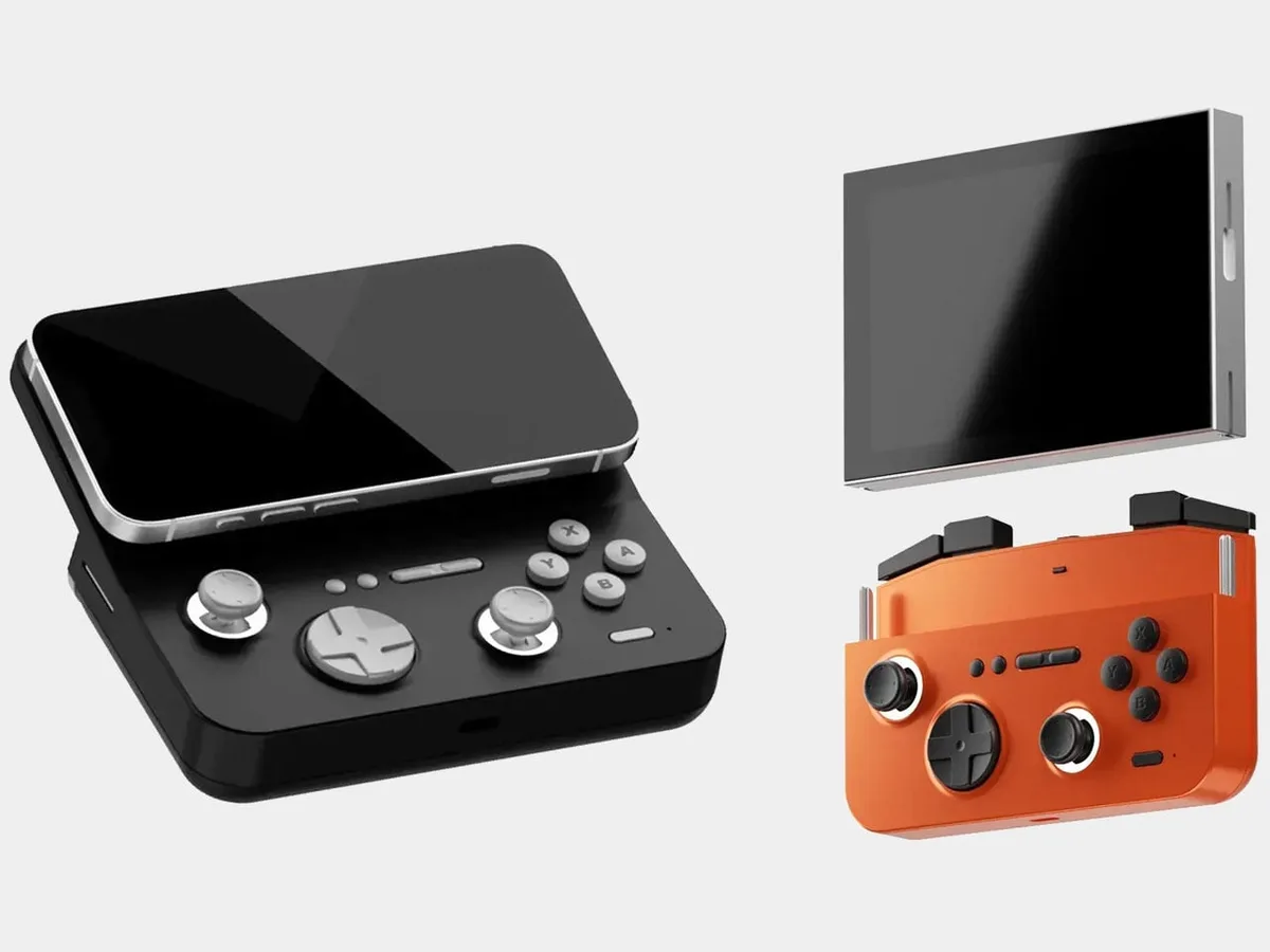GAMEMT E5 ModX : le handheld dont l'écran se détache pour devenir manette Bluetooth de ton smartphone