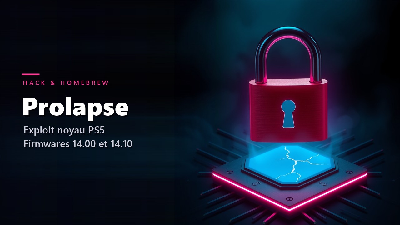 Prolapse : un chercheur annonce un exploit noyau PS5 pour les firmwares 14.00 et 14.10