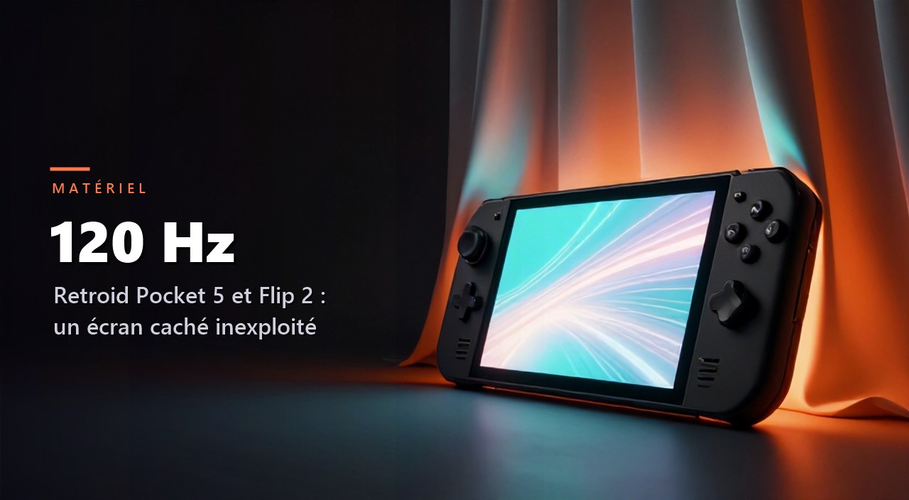 Les Retroid Pocket 5 et Flip 2 récents cacheraient un écran 120Hz non exploité